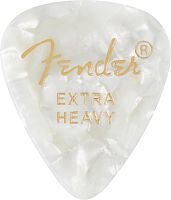 FENDER 351 Shape Premium Picks Extra Heavy White Moto (12)